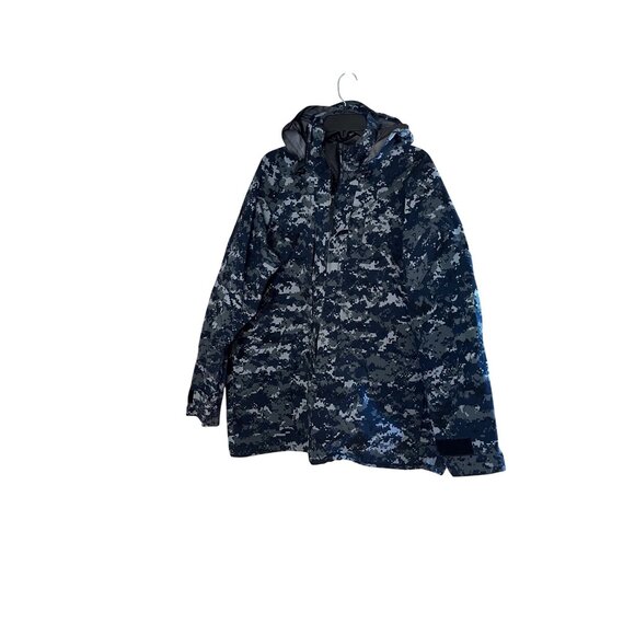 US Navy NWU Gore-Tex Cold Weather Digital Camouflage Parka Large Long Mens - Picture 2 of 16